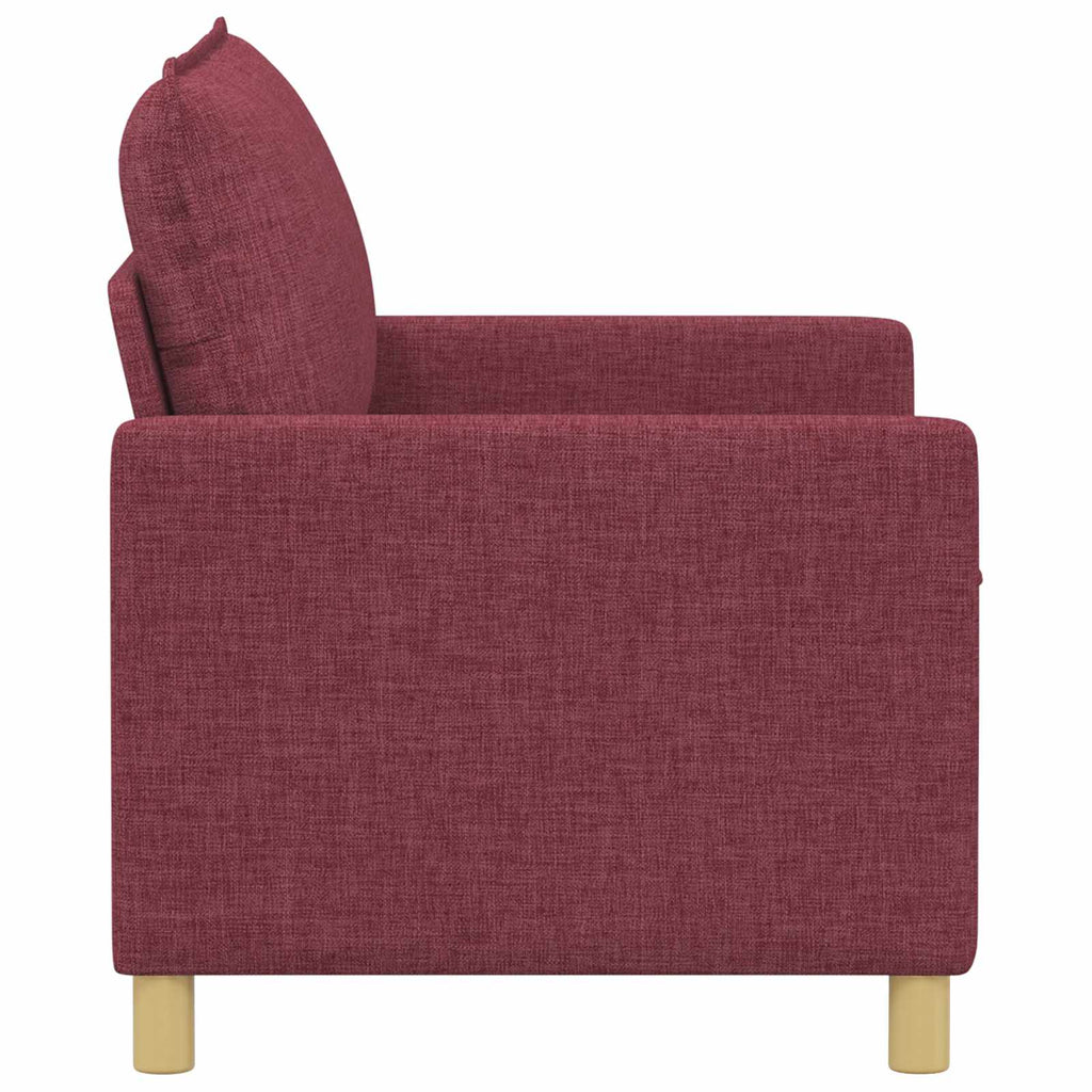 vidaXL Sofa Czerwone wino 126 x 81 x 87,5 cm tkanina