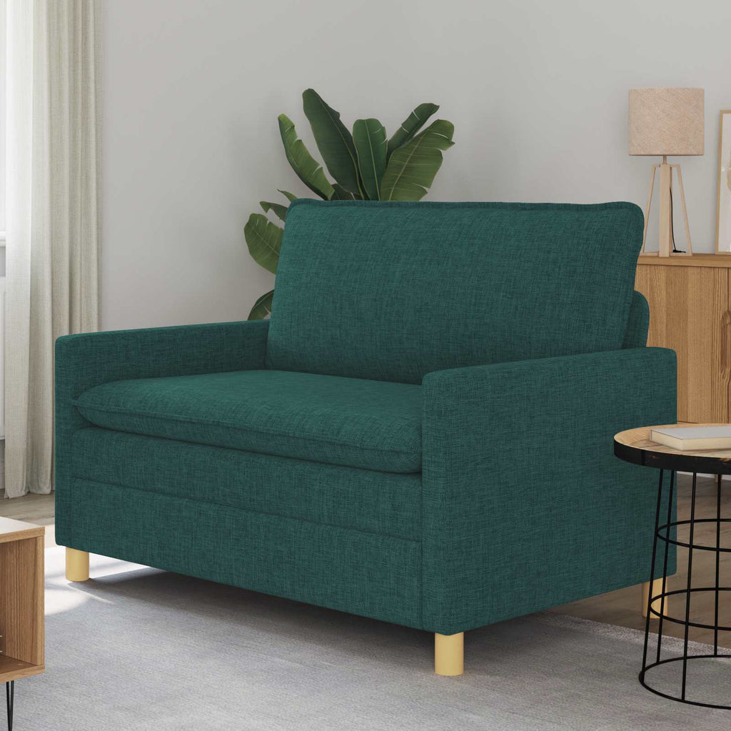 vidaXL Sofa Ciemnozielony 126 x 81 x 87,5 cm tkanina