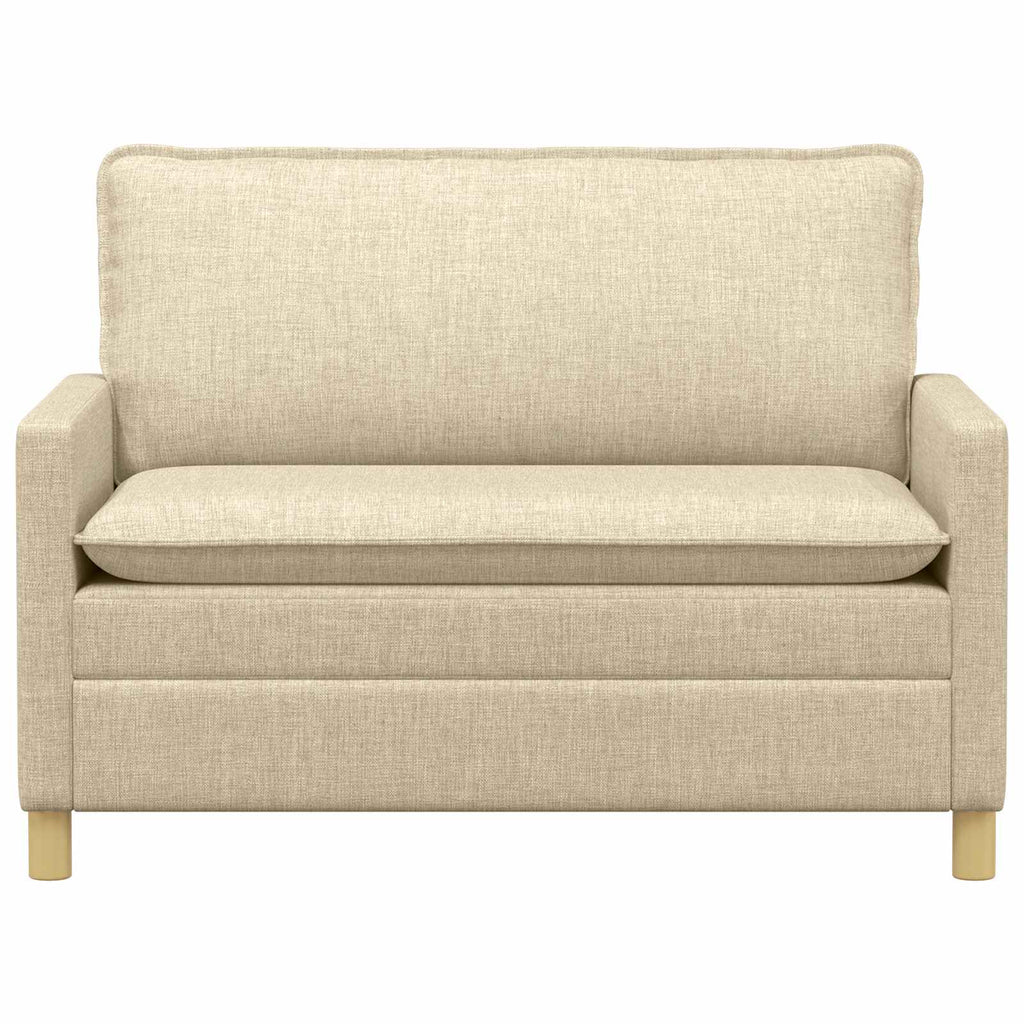 vidaXL Sofa kremowy 126 x 81 x 87,5 cm tkanina