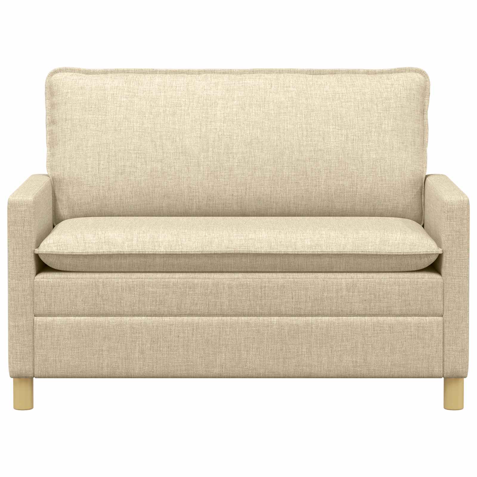 vidaXL Sofa kremowy 126 x 81 x 87,5 cm tkanina