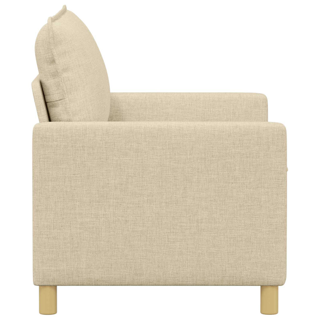 vidaXL Sofa kremowy 126 x 81 x 87,5 cm tkanina