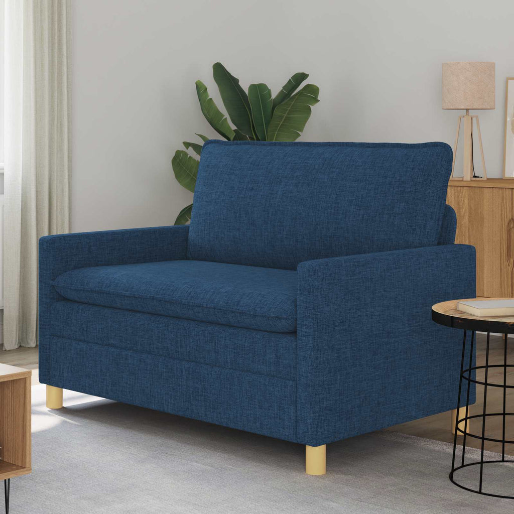 vidaXL Sofa niebieski 126 x 81 x 87,5 cm tkanina