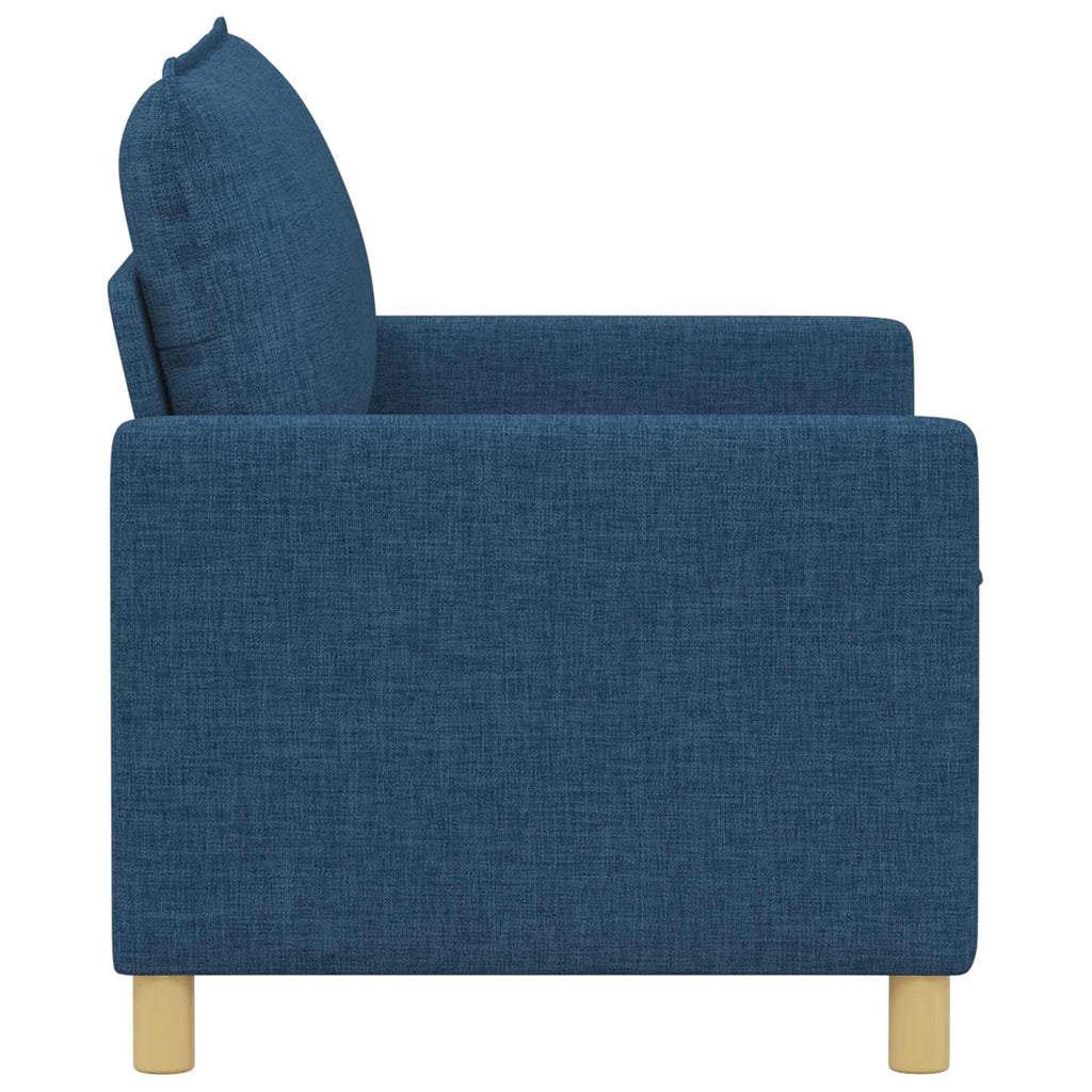 vidaXL Sofa niebieski 126 x 81 x 87,5 cm tkanina