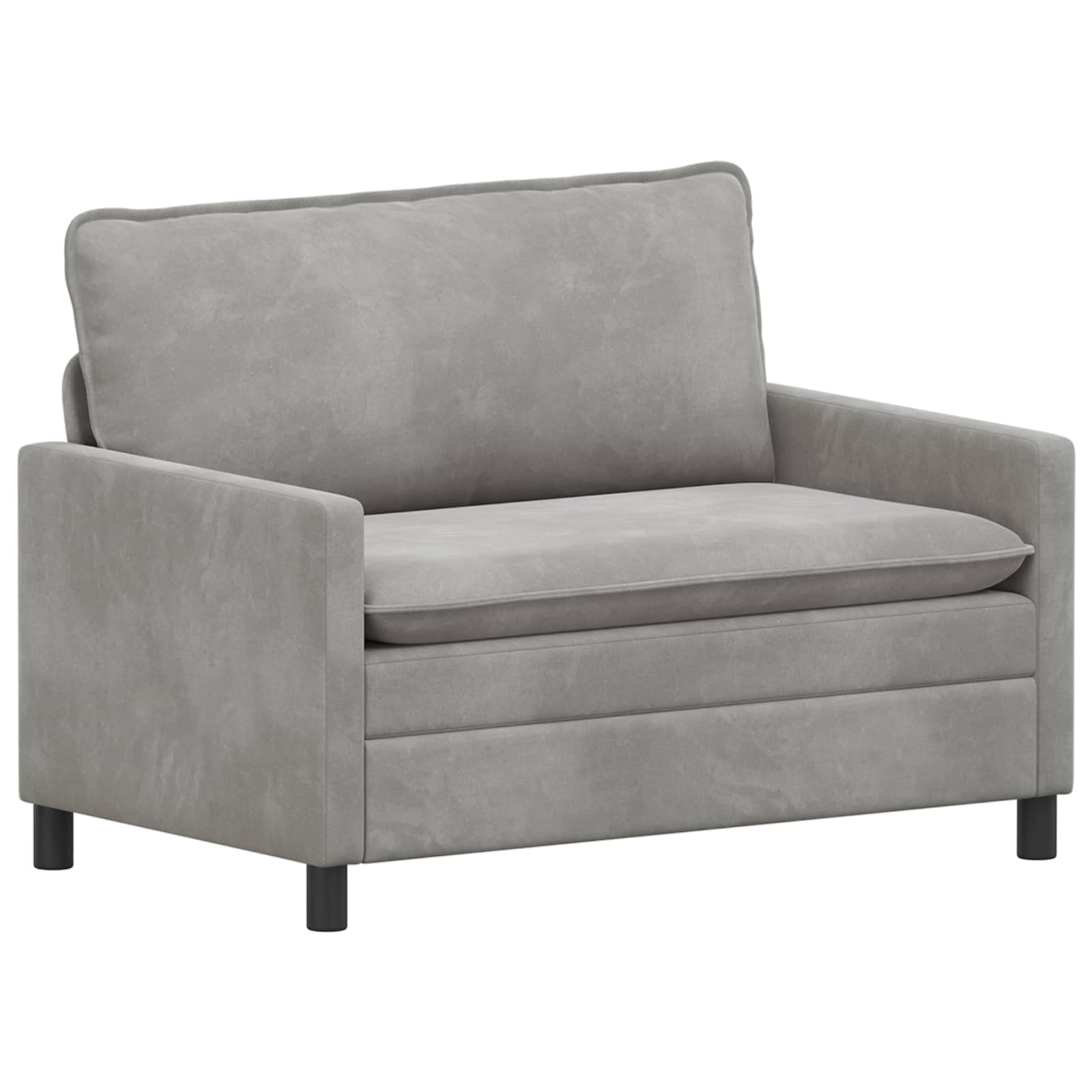 vidaXL Sofa jasnoszary 126 x 81 x 87,5 cm Welur