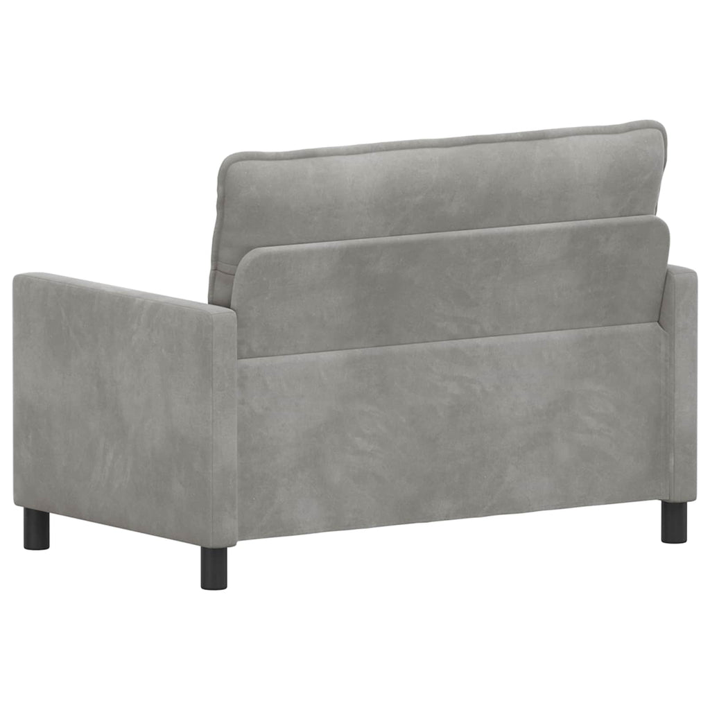 vidaXL Sofa jasnoszary 126 x 81 x 87,5 cm Welur