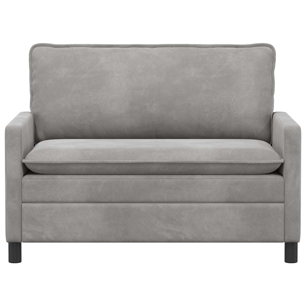 vidaXL Sofa jasnoszary 126 x 81 x 87,5 cm Welur