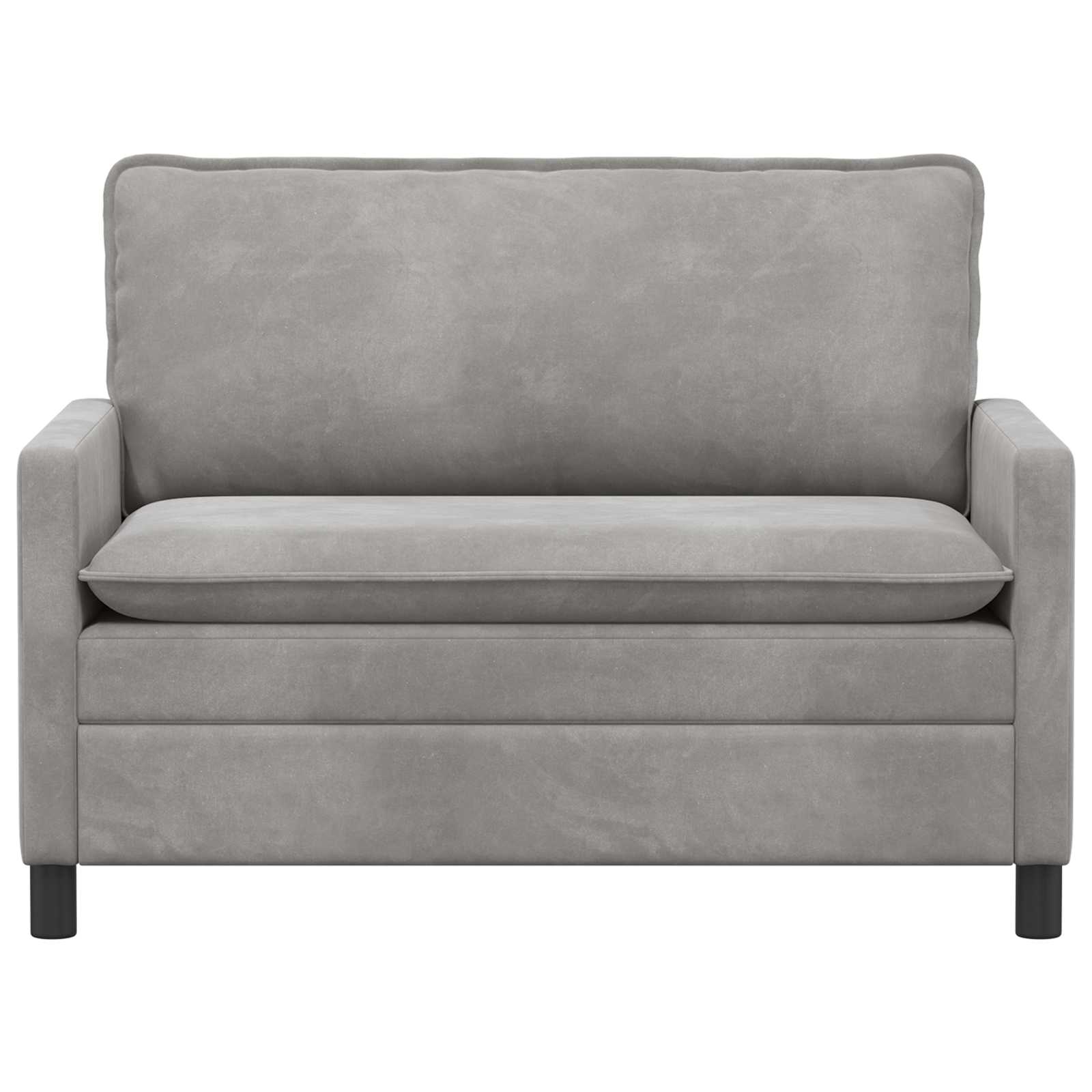 vidaXL Sofa jasnoszary 126 x 81 x 87,5 cm Welur