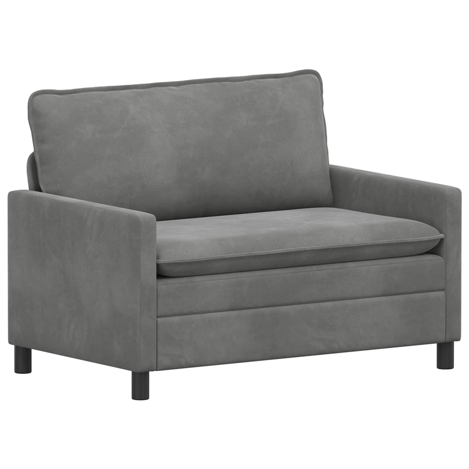 vidaXL Sofa ciemnoszary 126 x 81 x 87,5 cm Welur