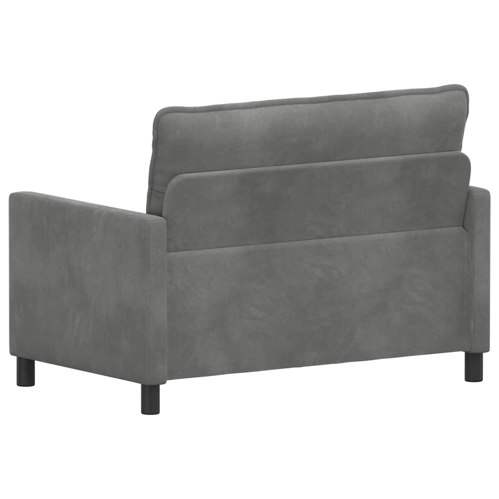 vidaXL Sofa ciemnoszary 126 x 81 x 87,5 cm Welur