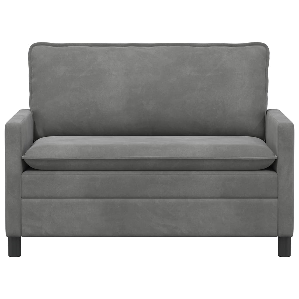 vidaXL Sofa ciemnoszary 126 x 81 x 87,5 cm Welur