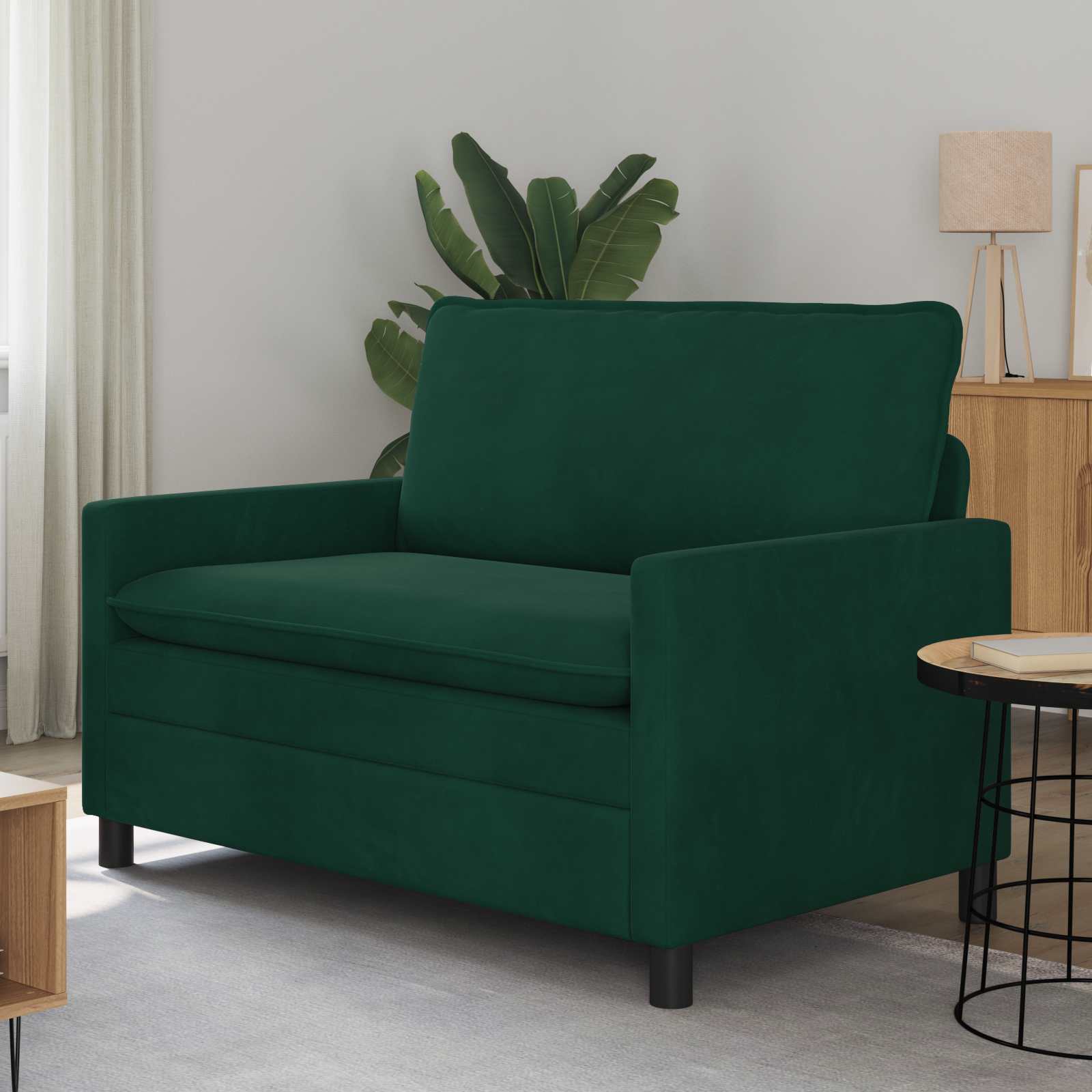 vidaXL Sofa ciemnozielony 126 x 81 x 87,5 cm