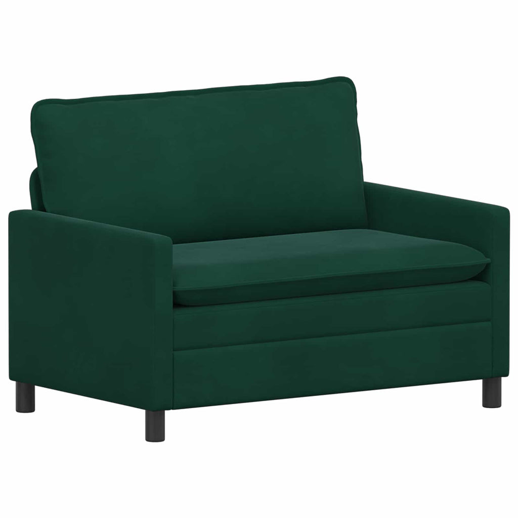 vidaXL Sofa ciemnozielony 126 x 81 x 87,5 cm