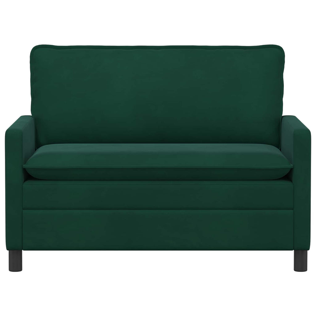 vidaXL Sofa ciemnozielony 126 x 81 x 87,5 cm