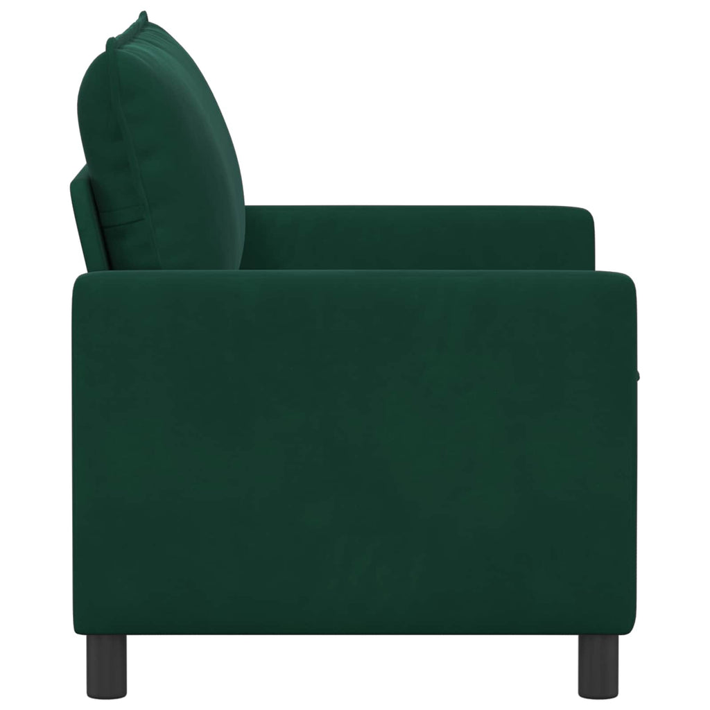 vidaXL Sofa ciemnozielony 126 x 81 x 87,5 cm