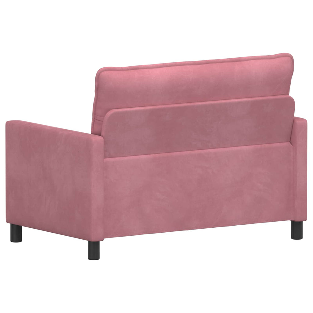 vidaXL Sofa różowy 126 x 81 x 87,5 cm Welur