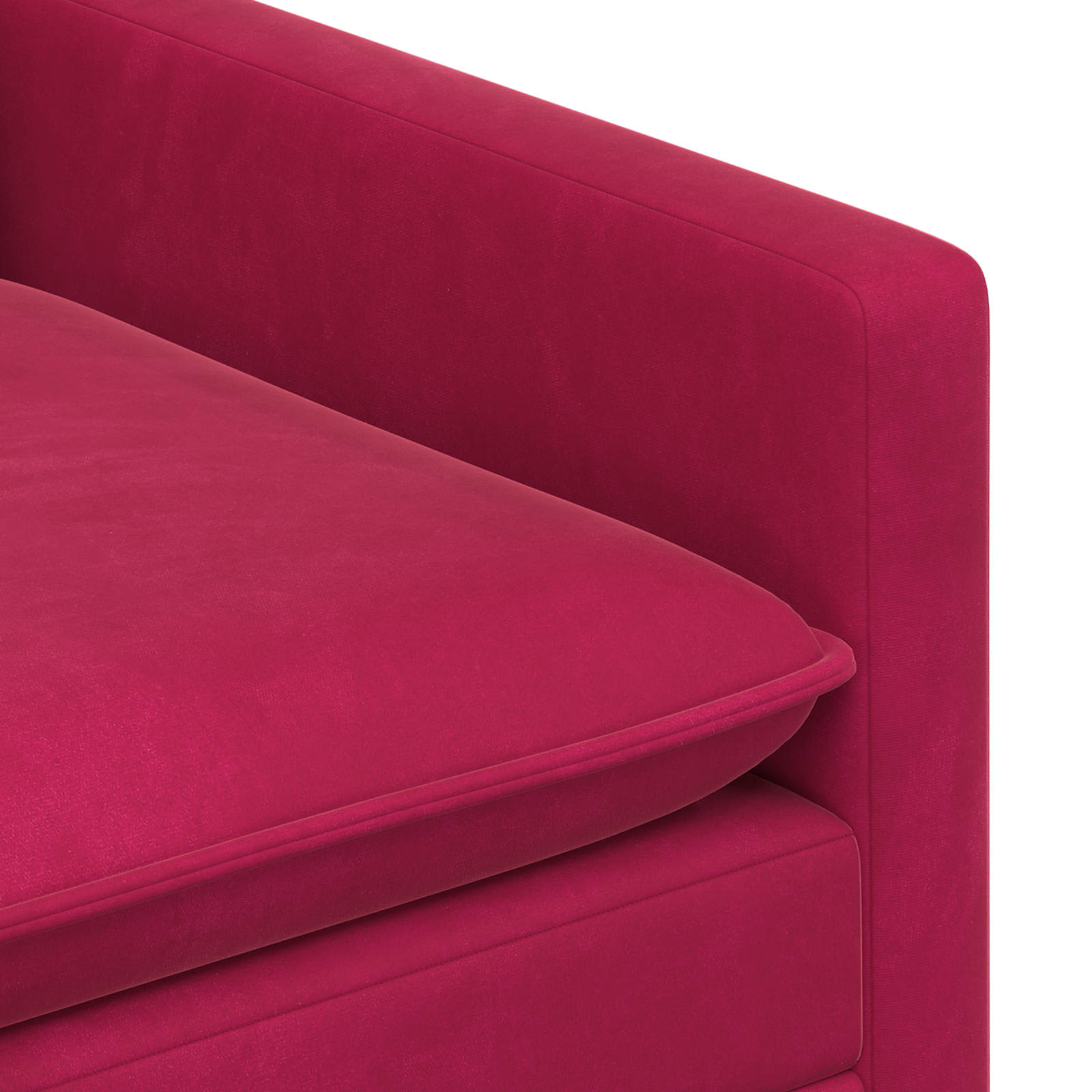 vidaXL Sofa Czerwone wino 126 x 81 x 87,5 cm Welur
