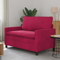 vidaXL Sofa Czerwone wino 126 x 81 x 87,5 cm Welur