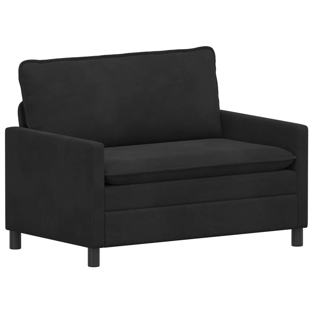 vidaXL Sofa Czarny 126 x 81 x 87,5 cm Welur