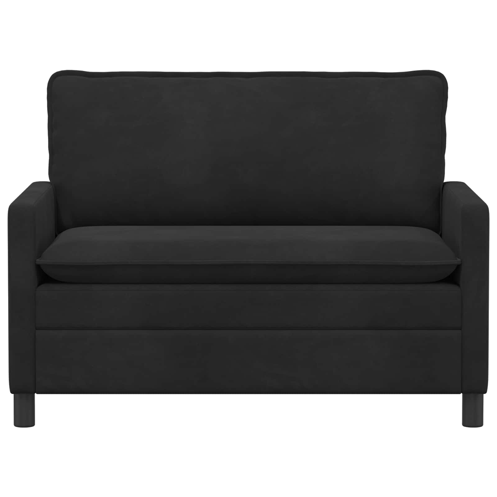 vidaXL Sofa Czarny 126 x 81 x 87,5 cm Welur