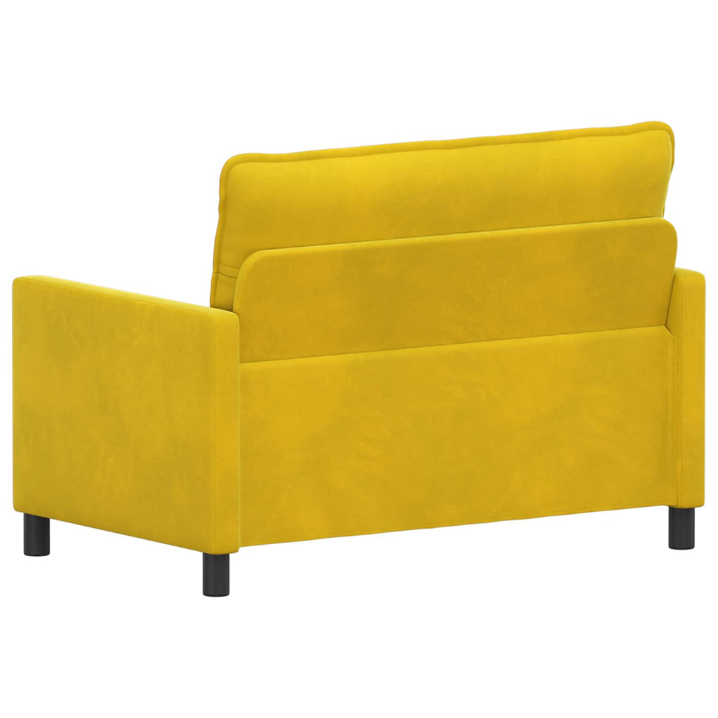 vidaXL Sofa żółty 126 x 81 x 87,5 cm Welur
