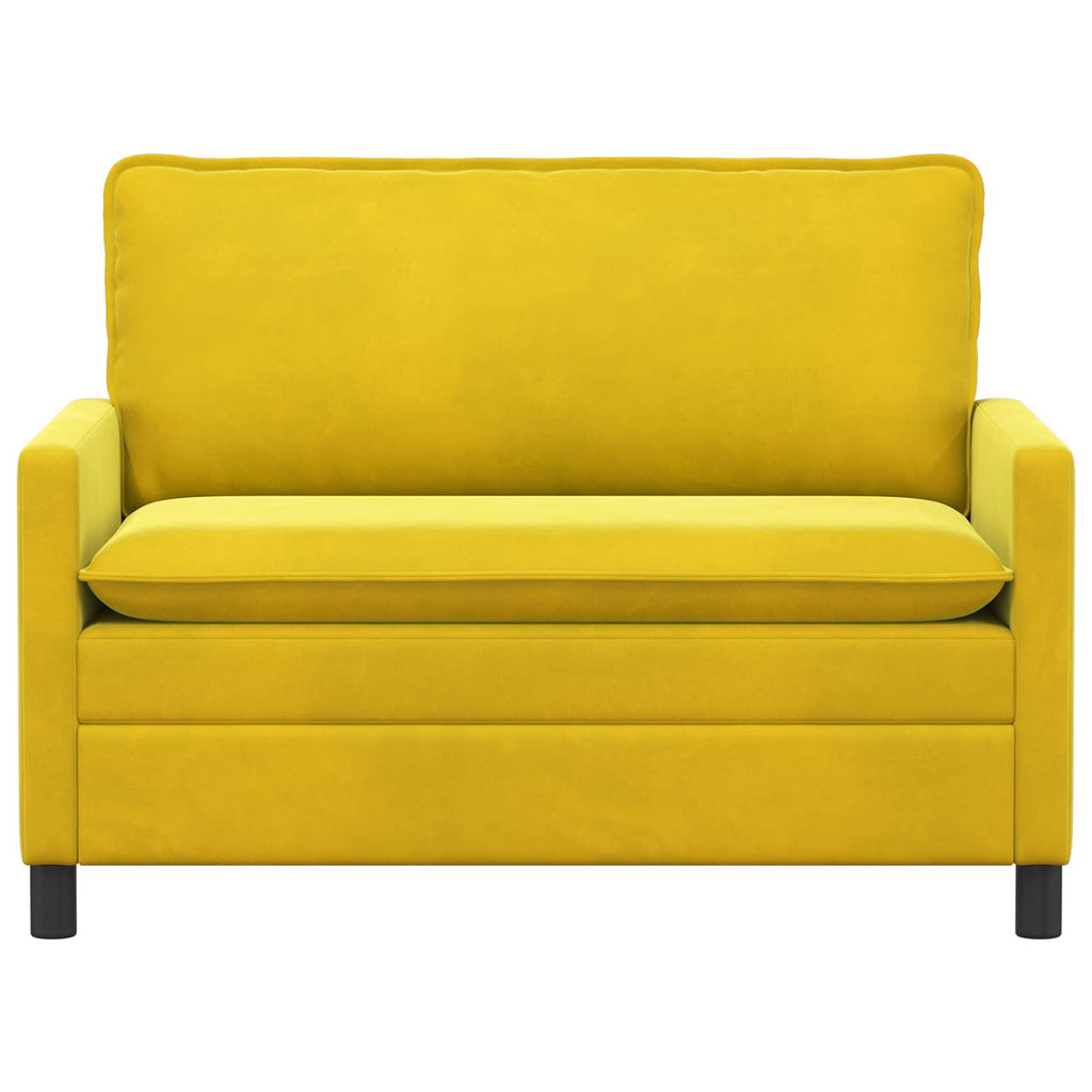 vidaXL Sofa żółty 126 x 81 x 87,5 cm Welur