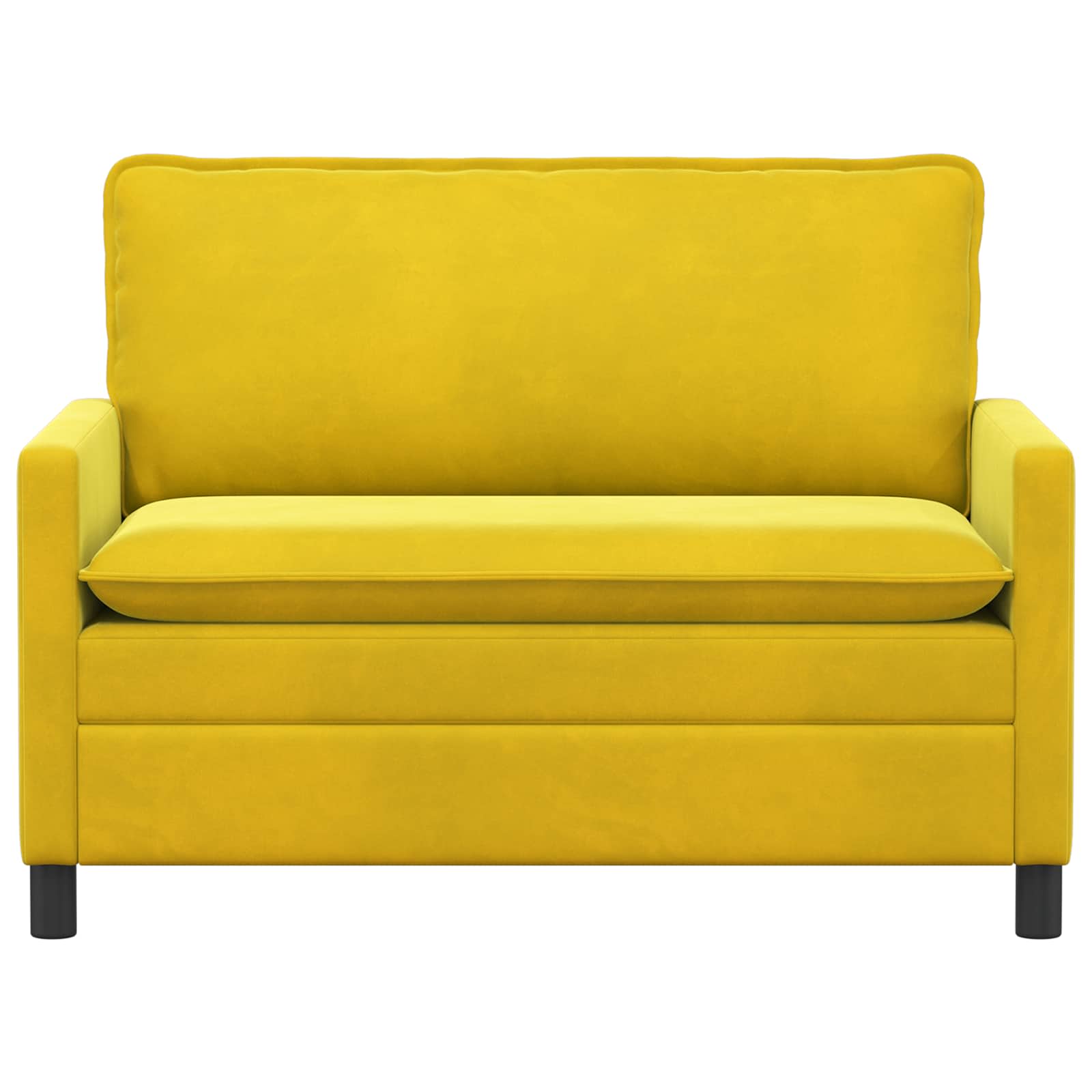 vidaXL Sofa żółty 126 x 81 x 87,5 cm Welur