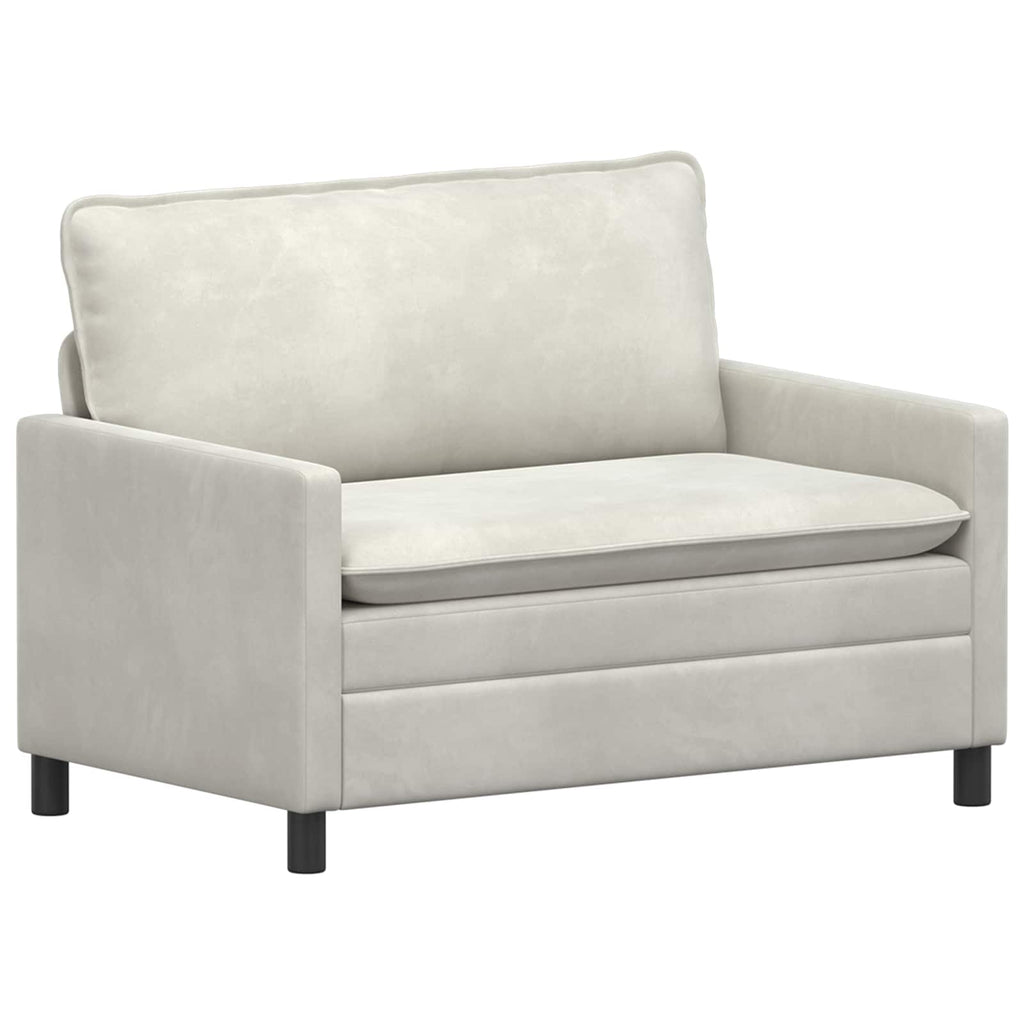 vidaXL Sofa kremowy 126 x 81 x 87,5 cm Welur