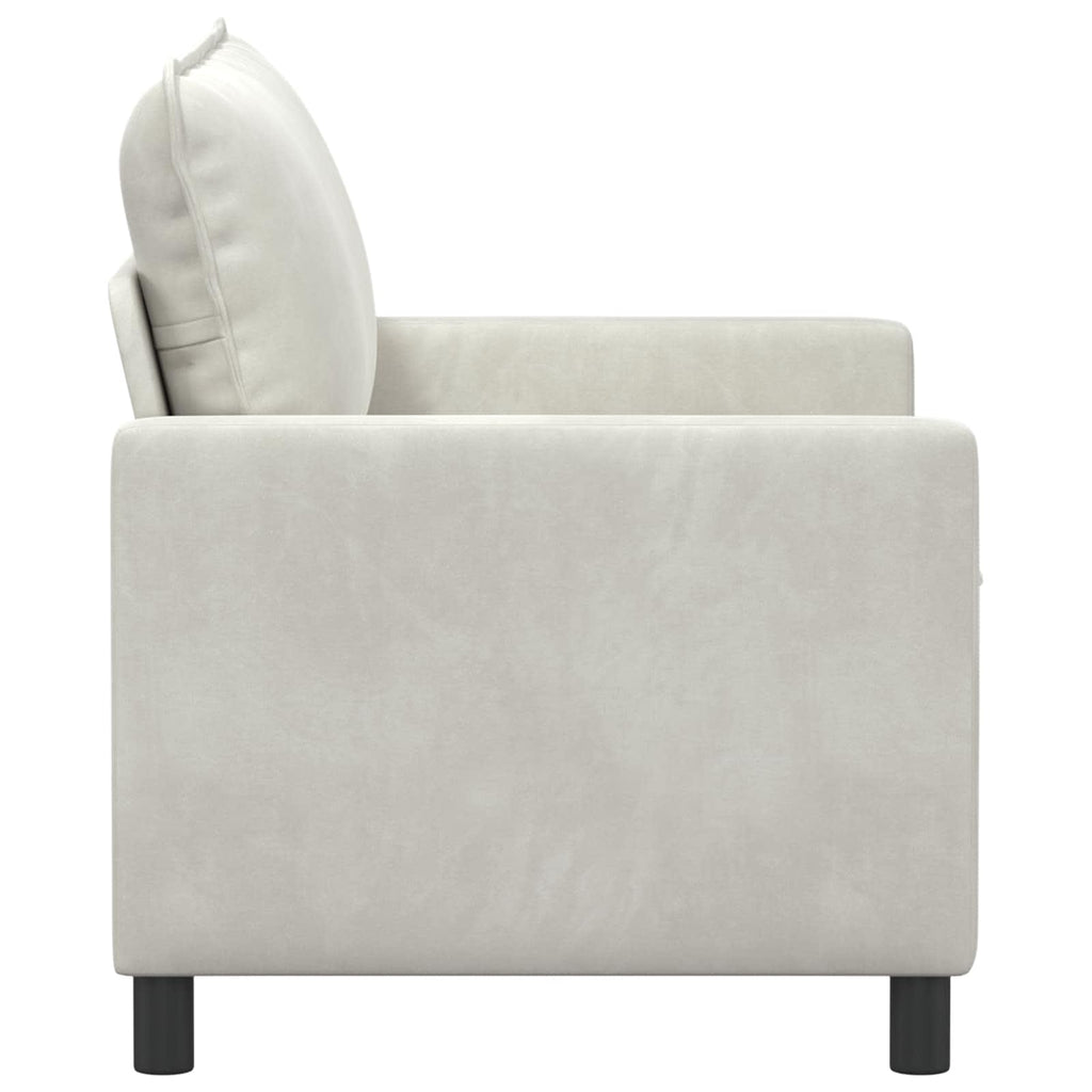 vidaXL Sofa kremowy 126 x 81 x 87,5 cm Welur