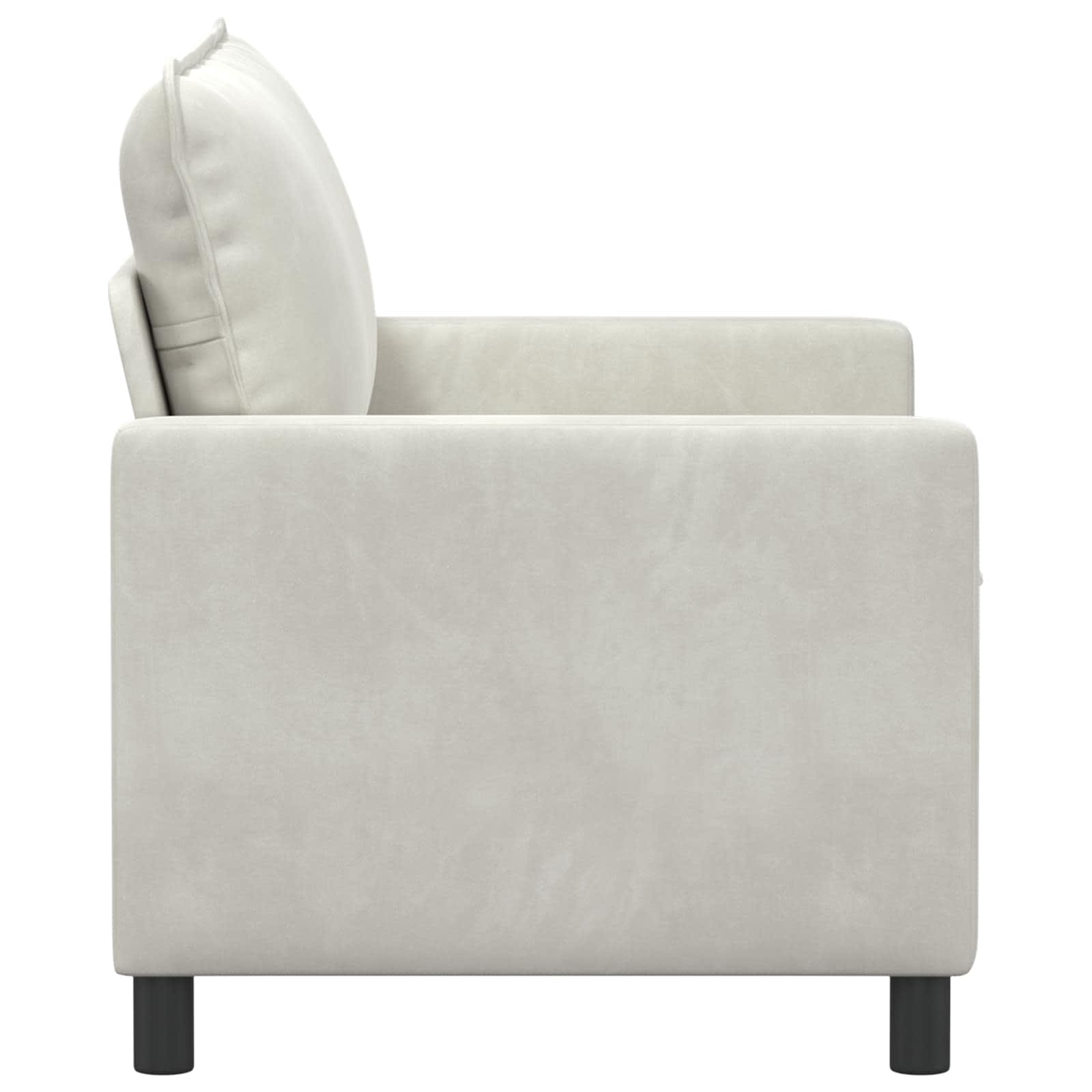 vidaXL Sofa kremowy 126 x 81 x 87,5 cm Welur