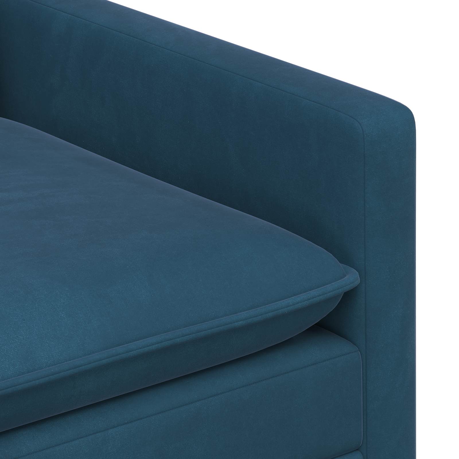 vidaXL Sofa niebieski 126 x 81 x 87,5 cm Welur