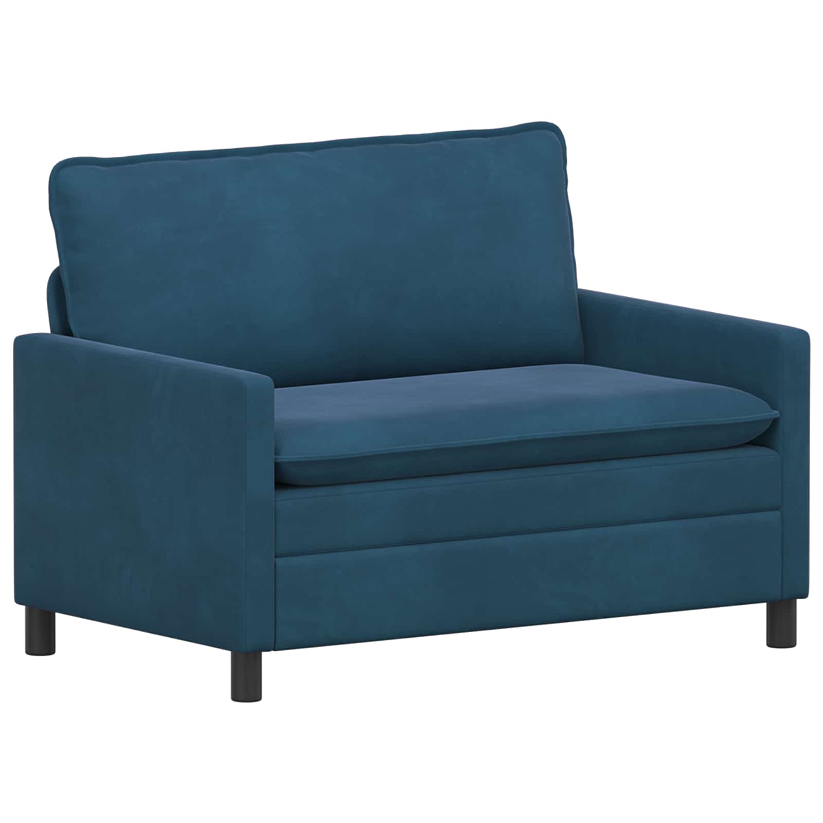 vidaXL Sofa niebieski 126 x 81 x 87,5 cm Welur