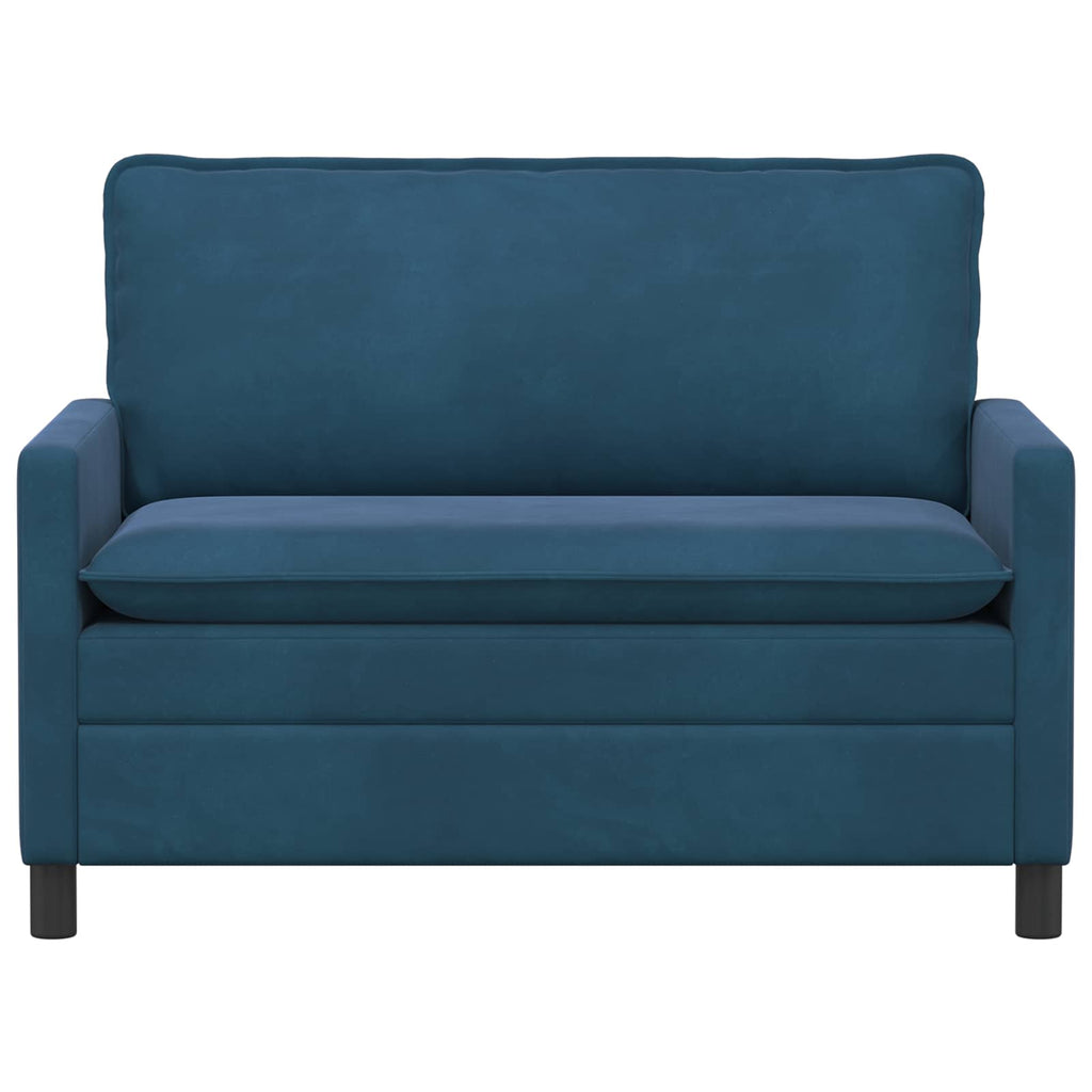 vidaXL Sofa niebieski 126 x 81 x 87,5 cm Welur