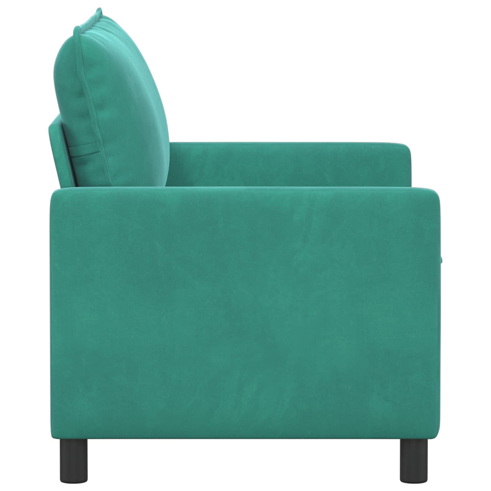 vidaXL Sofa Turkusowy 126 x 81 x 87,5 cm Welur