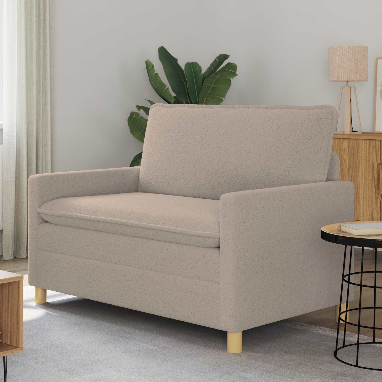 vidaXL Sofa jasnoszary 126 x 81 x 87,5 cm tkanina