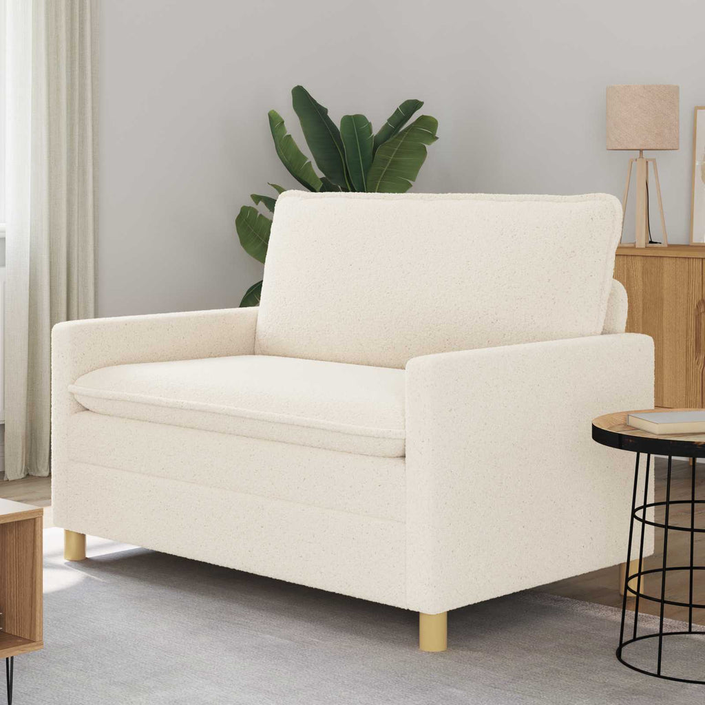 vidaXL Sofa kremowy 126 x 81 x 87,5 cm tkanina