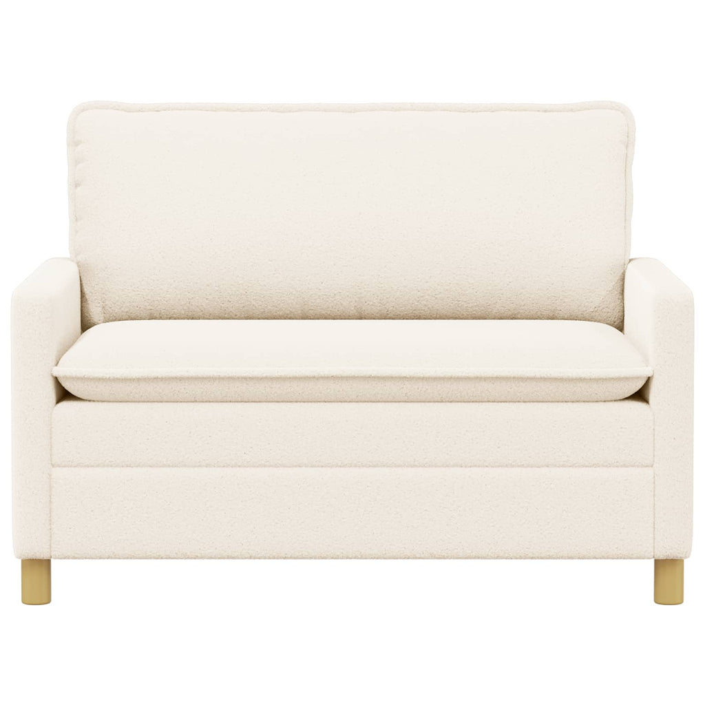 vidaXL Sofa kremowy 126 x 81 x 87,5 cm tkanina
