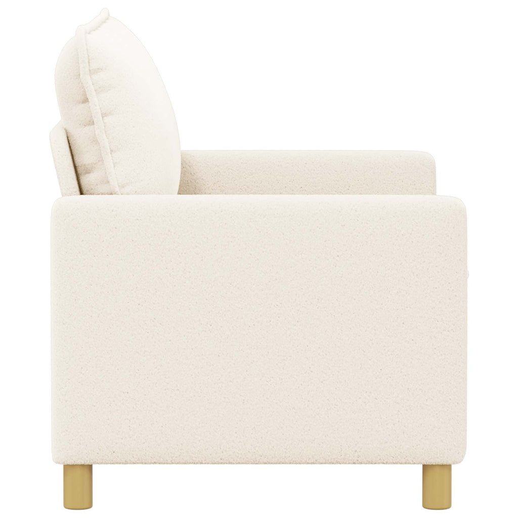 vidaXL Sofa kremowy 126 x 81 x 87,5 cm tkanina