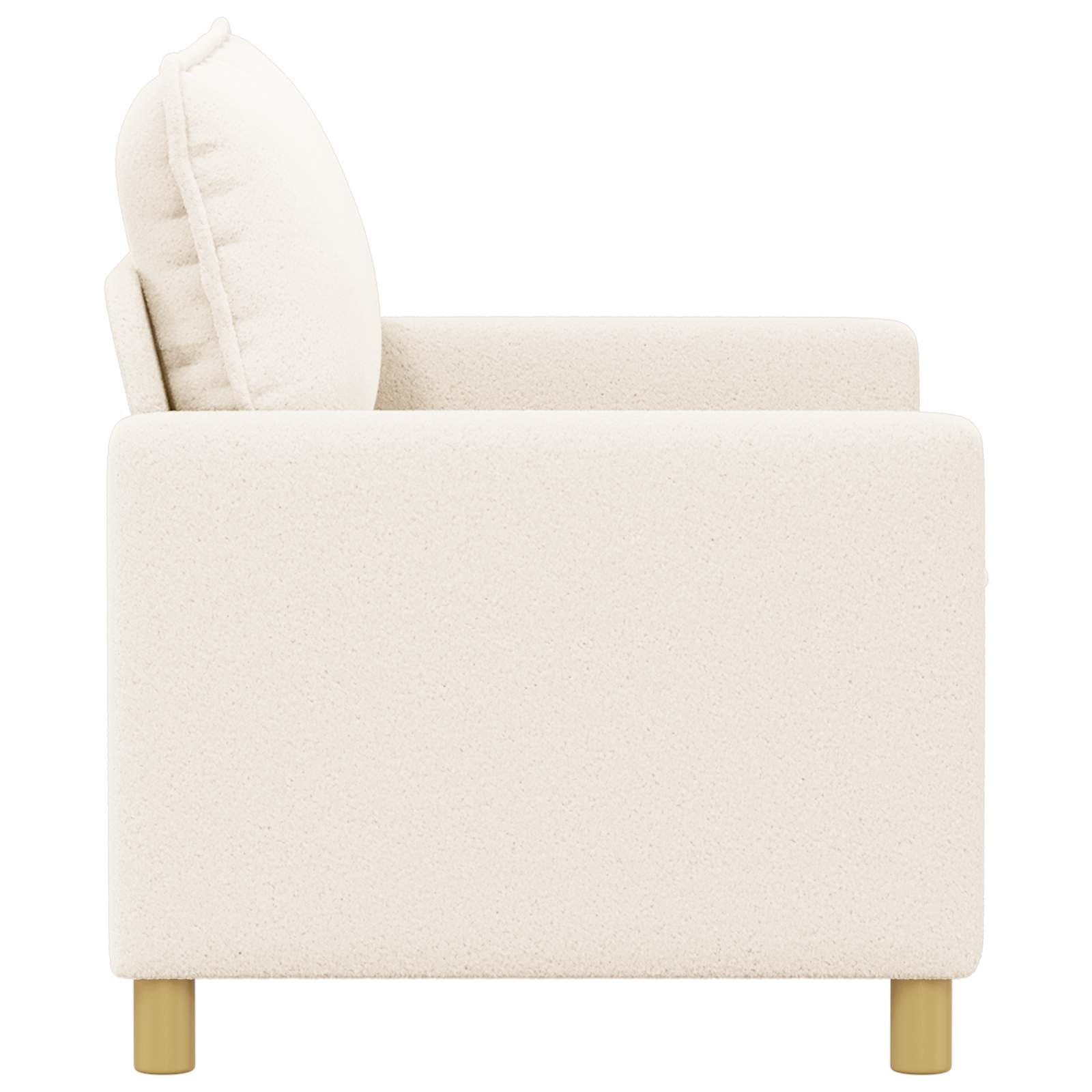 vidaXL Sofa kremowy 126 x 81 x 87,5 cm tkanina