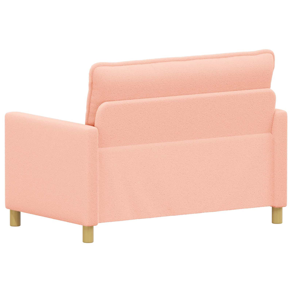 vidaXL Sofa różowy 126 x 81 x 87,5 cm tkanina