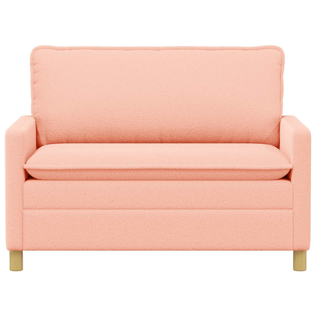 vidaXL Sofa różowy 126 x 81 x 87,5 cm tkanina