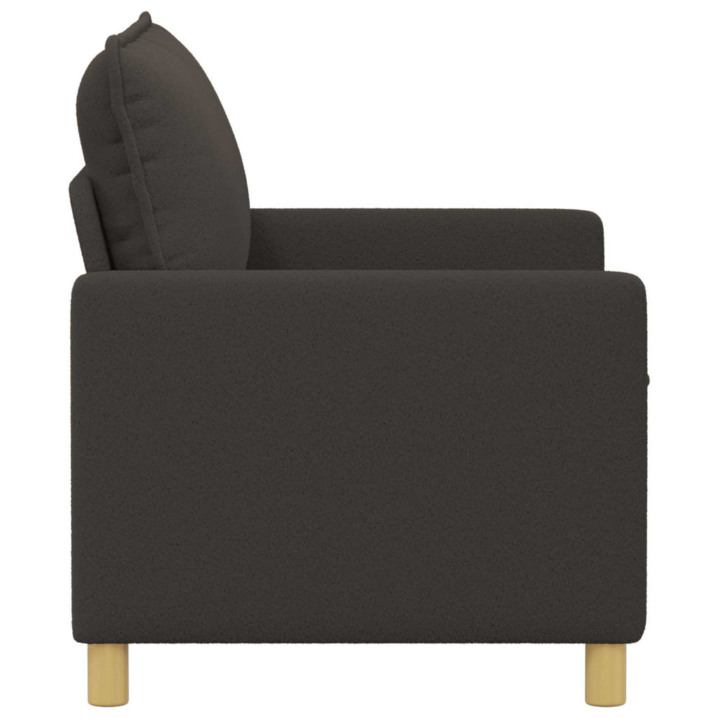 vidaXL Sofa ciemnoszary 126 x 81 x 87,5 cm tkanina