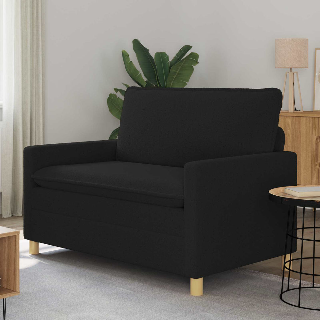 vidaXL Sofa Czarny 126 x 81 x 87,5 cm tkanina