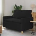 vidaXL Sofa Czarny 126 x 81 x 87,5 cm tkanina