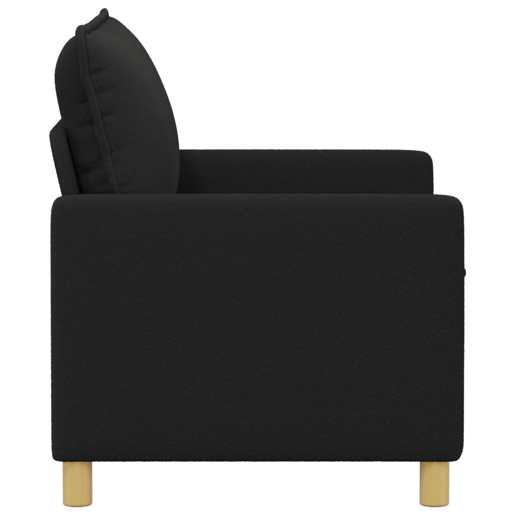 vidaXL Sofa Czarny 126 x 81 x 87,5 cm tkanina