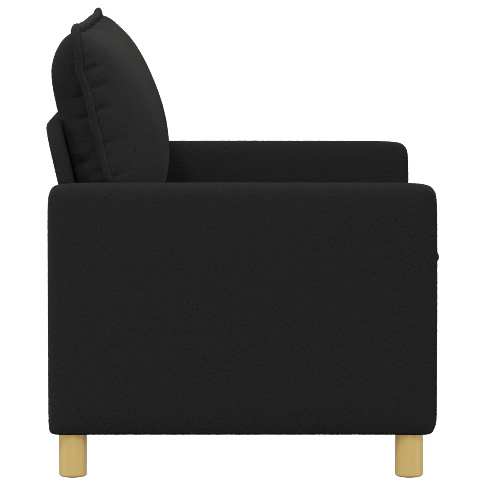 vidaXL Sofa Czarny 126 x 81 x 87,5 cm tkanina