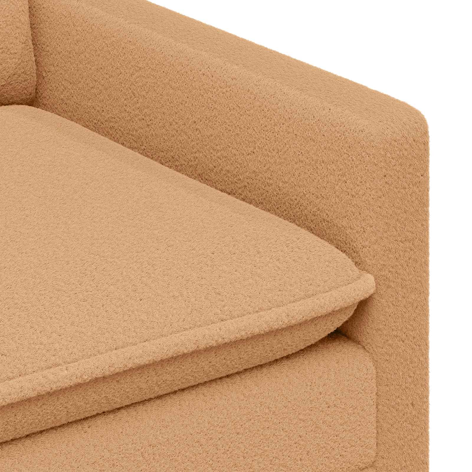 vidaXL Sofa Beżowy 126 x 81 x 87,5 cm tkanina
