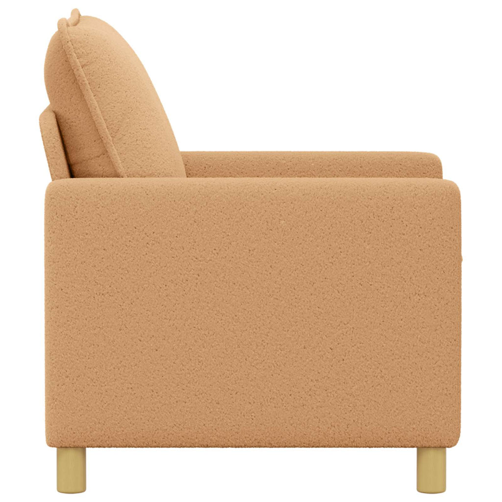 vidaXL Sofa Beżowy 126 x 81 x 87,5 cm tkanina