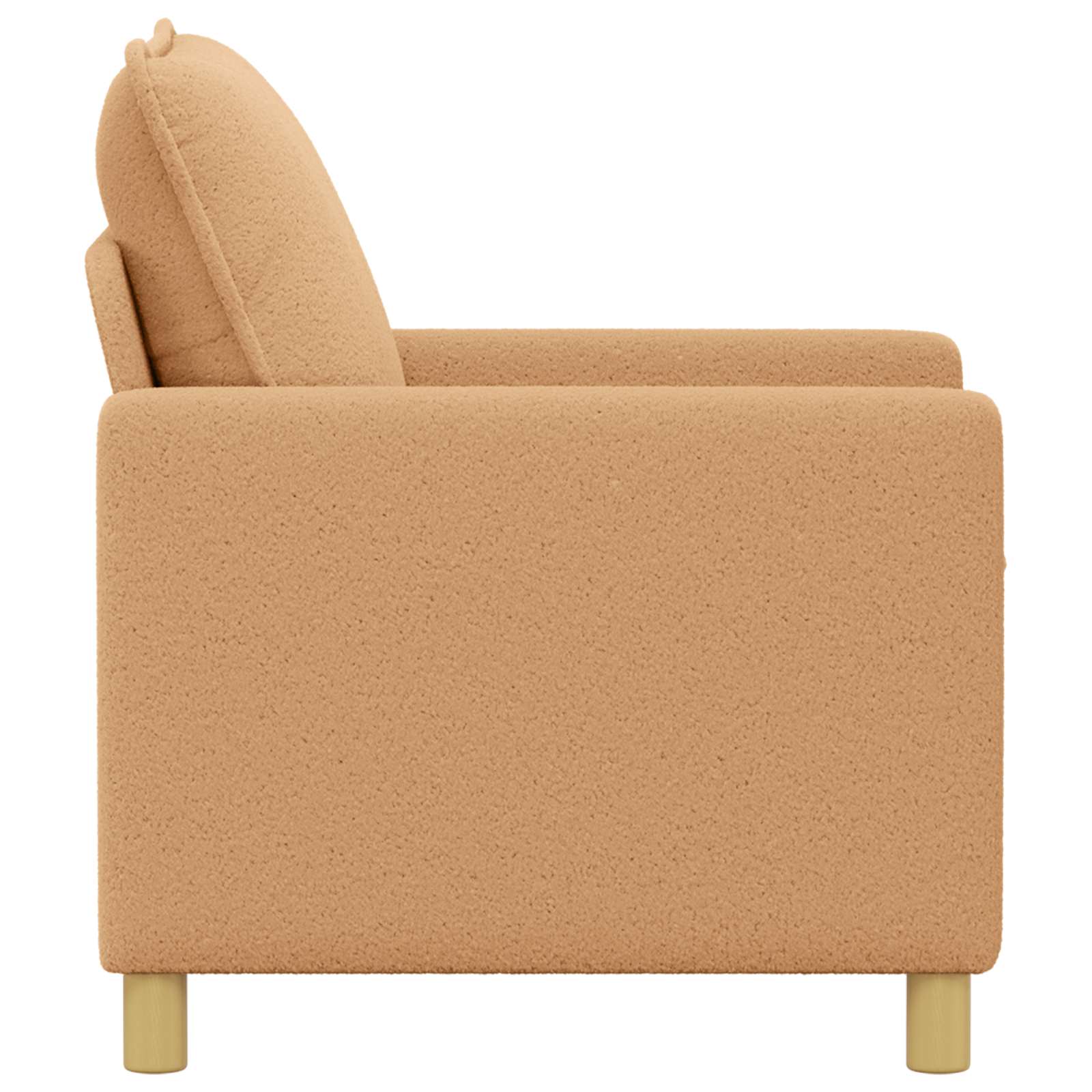 vidaXL Sofa Beżowy 126 x 81 x 87,5 cm tkanina