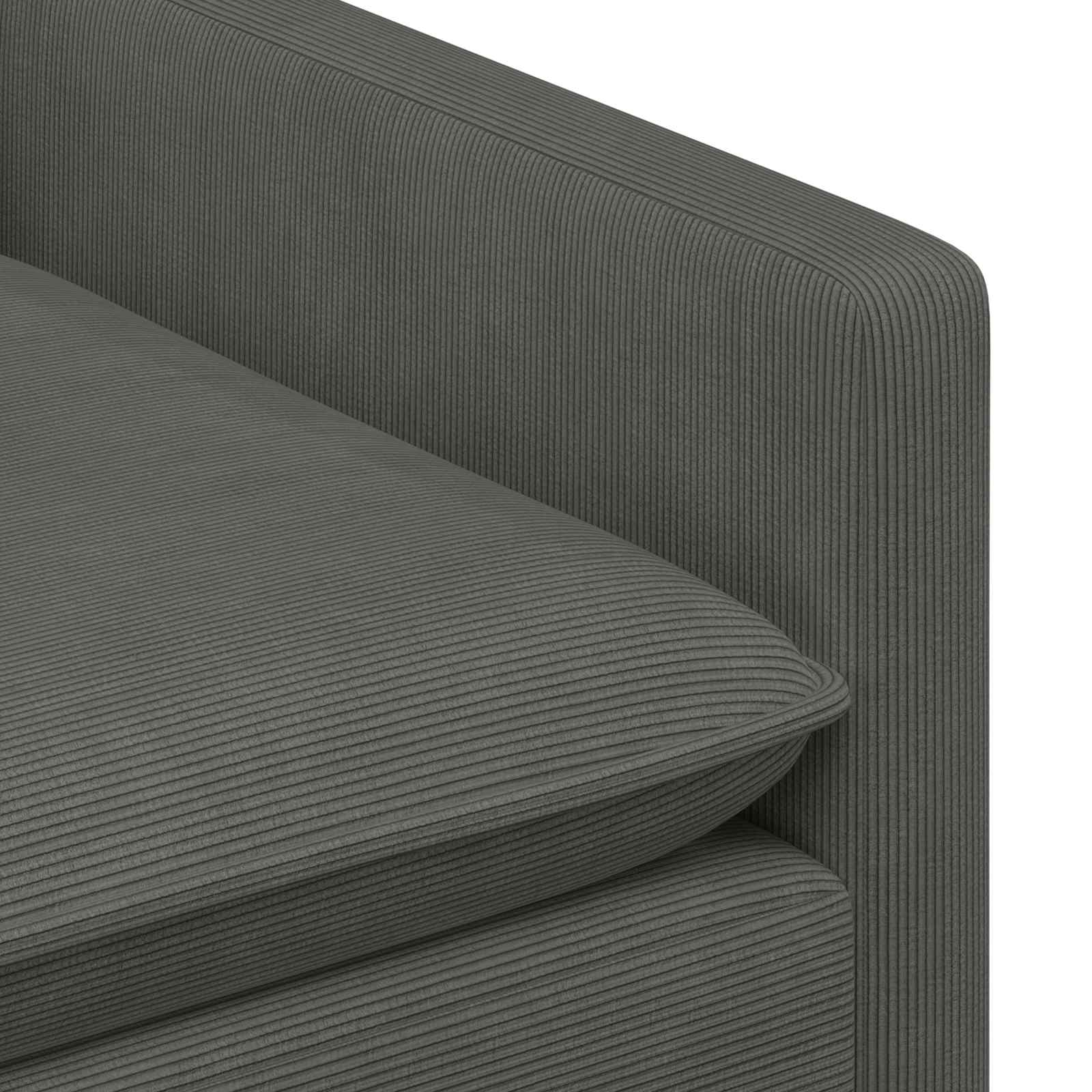 vidaXL Sofa ciemnoszary 126 x 81 x 87,5 cm tkanina