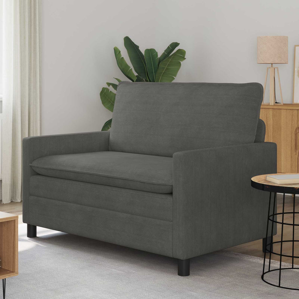 vidaXL Sofa ciemnoszary 126 x 81 x 87,5 cm tkanina